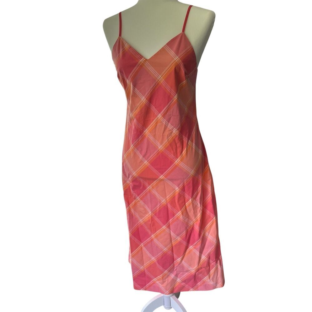 Tommy Hilfiger‎ Dress Women's sz 2 y2k thin strap 90s babydoll midi dress